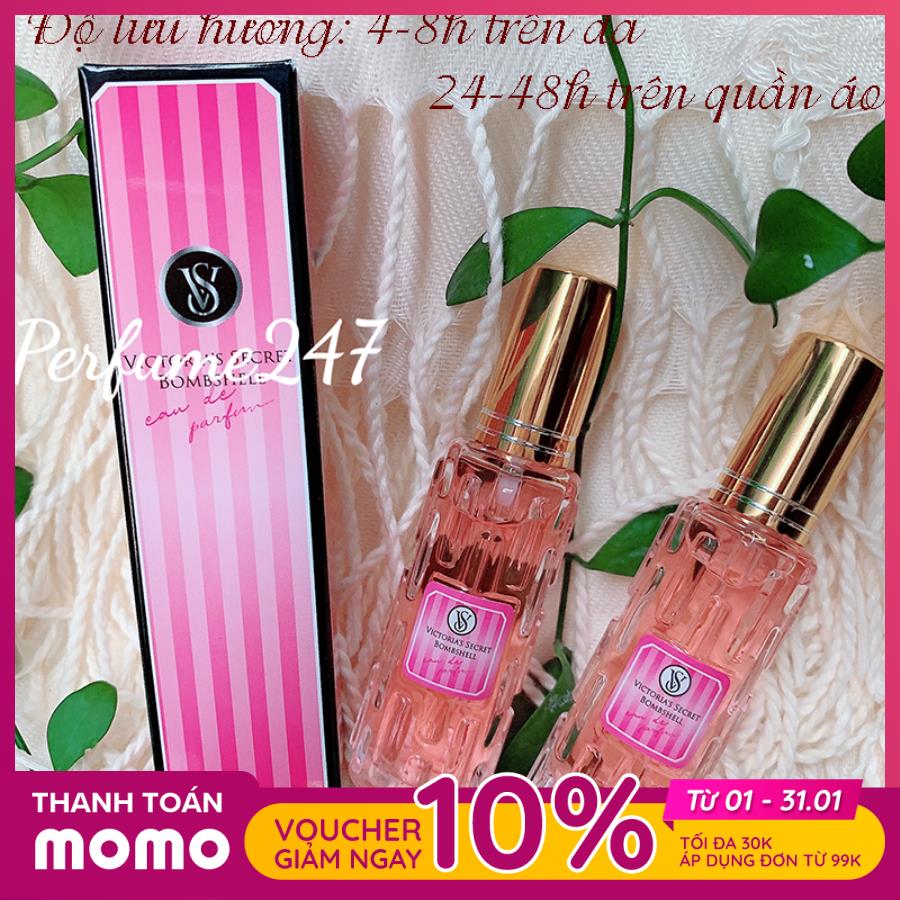 [HCM]COMBO 2 CHAI NƯỚC HOA NỮ XÁCH TAY MINI 20ML THƠM SIÊU LÂU- MÙI BOMSHELL