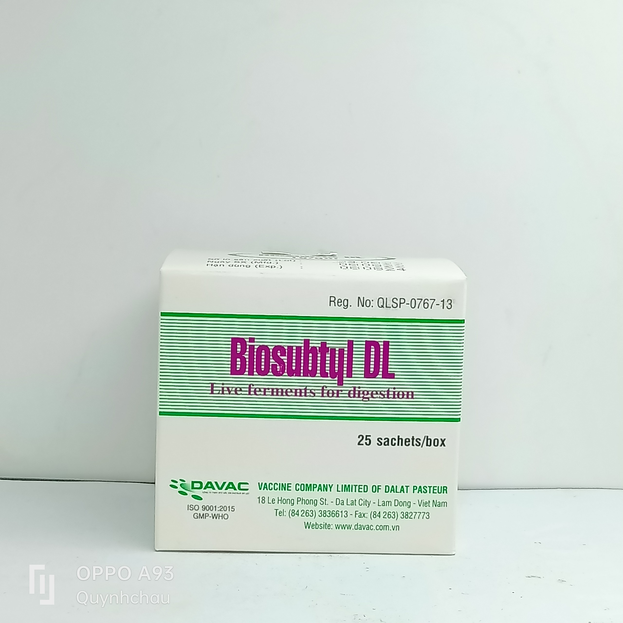 Men tiêu hóa Biosubtyl DL hộp 25 gói