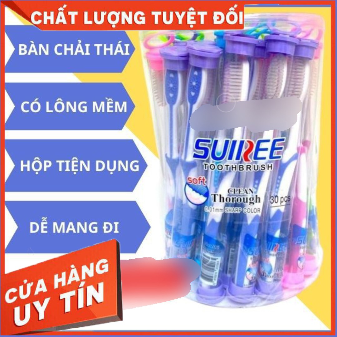 Bàn chải đánh răng sunree thái lan sợi siêu mảnh 0.01 sạch sâu chân răng, trắng răng , khử mùi