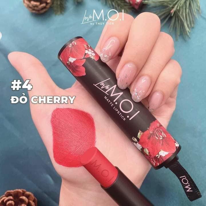 Son môi Hồ Ngọc Hà Love M.O.I by Thùy Tiên BST 6 màu son trendy bám bền màu từ 6-8 tiếng dưỡng môi tốt - Helena Cosmetics