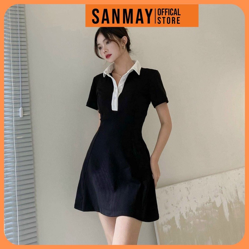 Đầm polo nữ dáng xòe siêu hot T05