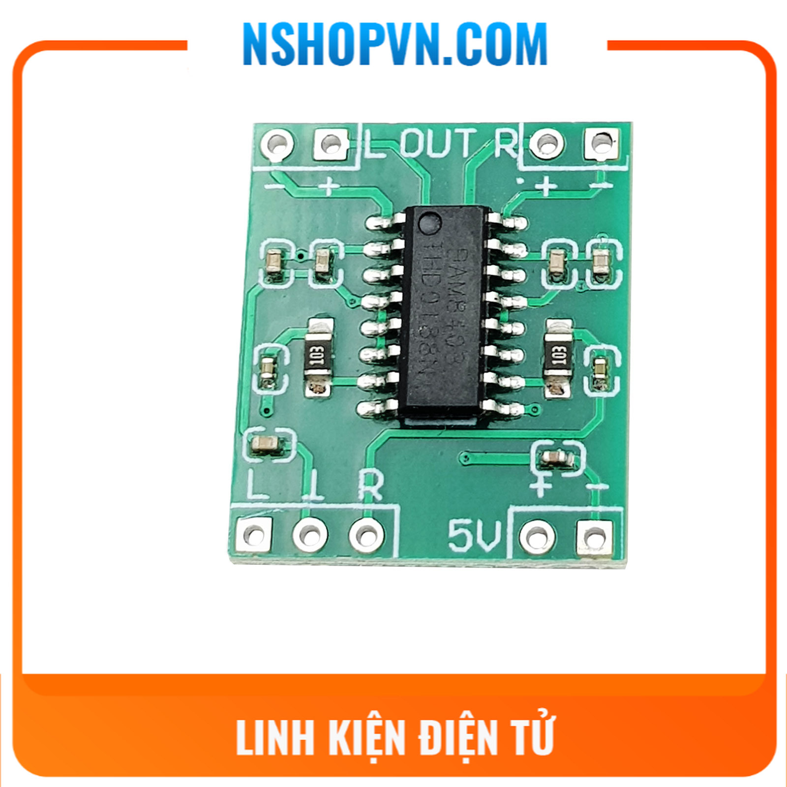Mạch Khuếch Đại Âm Thanh PAM8403 6W Hifi 2.0 Class D (Không Volume)