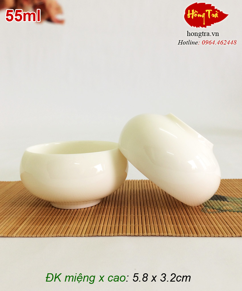 Chén sứ bạch định CS52