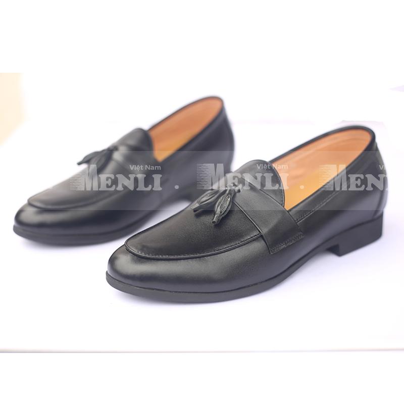 [DA BÒ] Giày da thật MENLI TCLZ19 tăng chiều cao 6.5cm