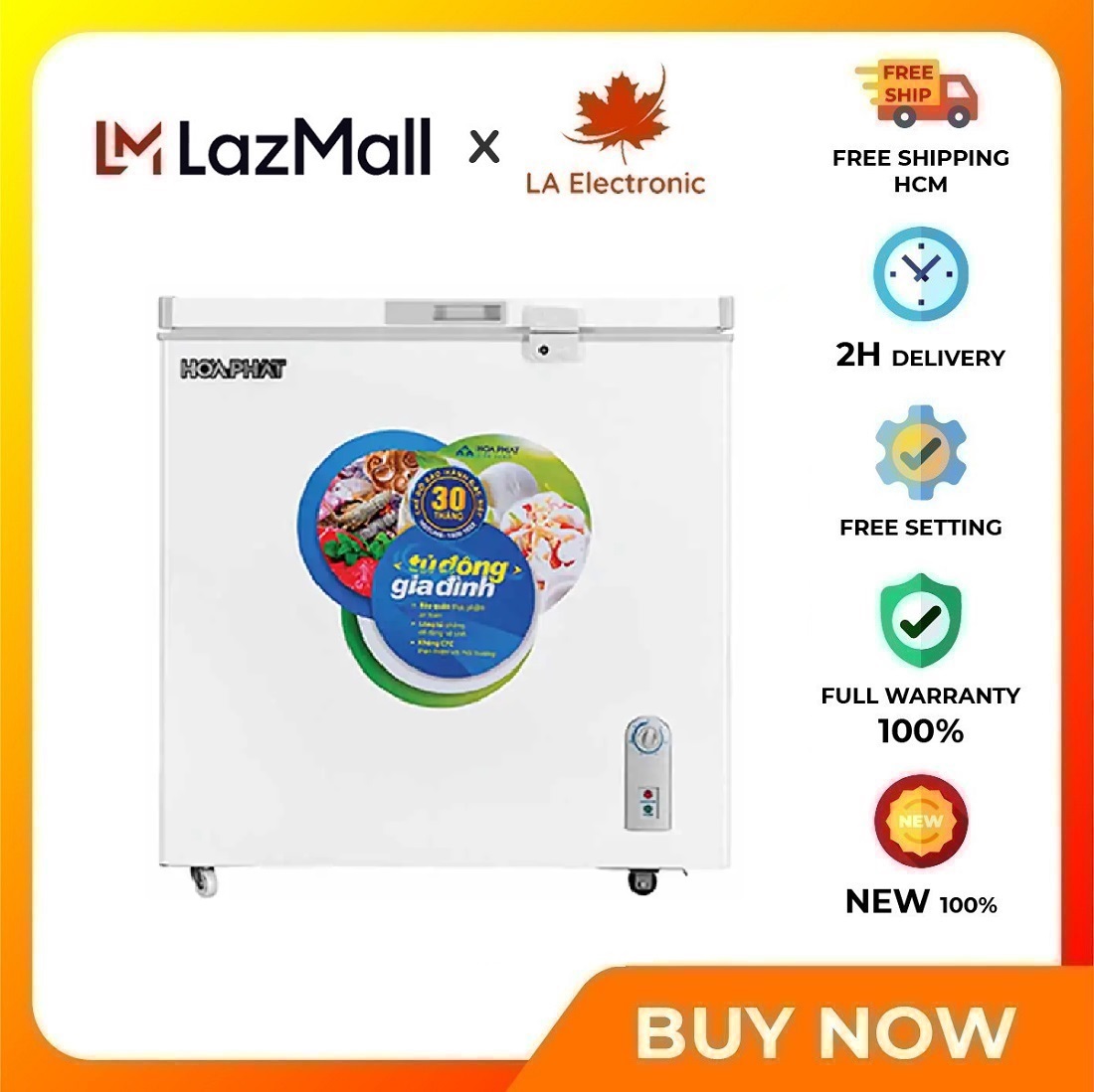 Tủ Đông Hòa Phát Funiki HPF AN6162 162 Lít Dàn Nhôm