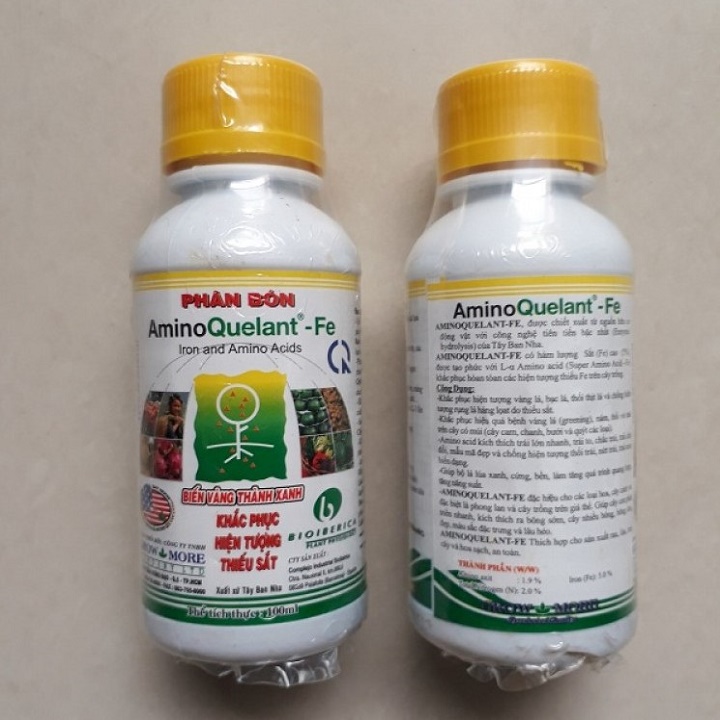 PHÂN BÓN LÁ BỔ SUNG SẮT (AMINO QUELANT FE) 100ML