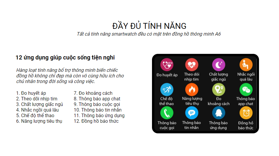 Đồng hồ thông minh W8