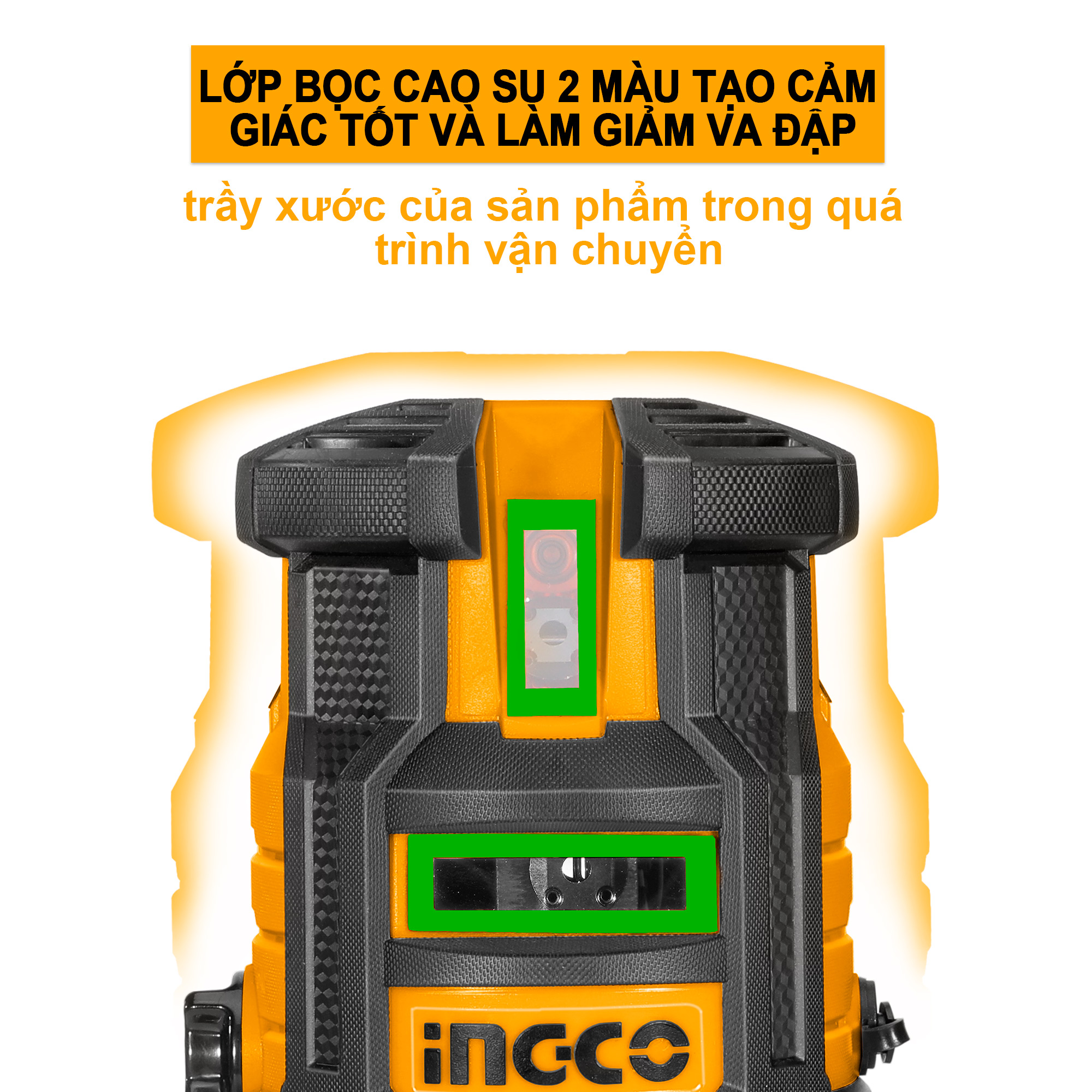 Máy đo mức cân bằng tia laser INGCO HLL305205 (tia xanh)