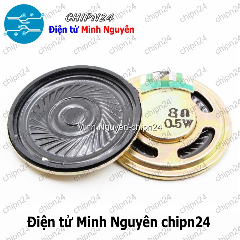 [2 cái] (N31) Loa 8R 0.5W 36mm, Loa 8 ohm - 0.5W (3.6cm) - HH002015