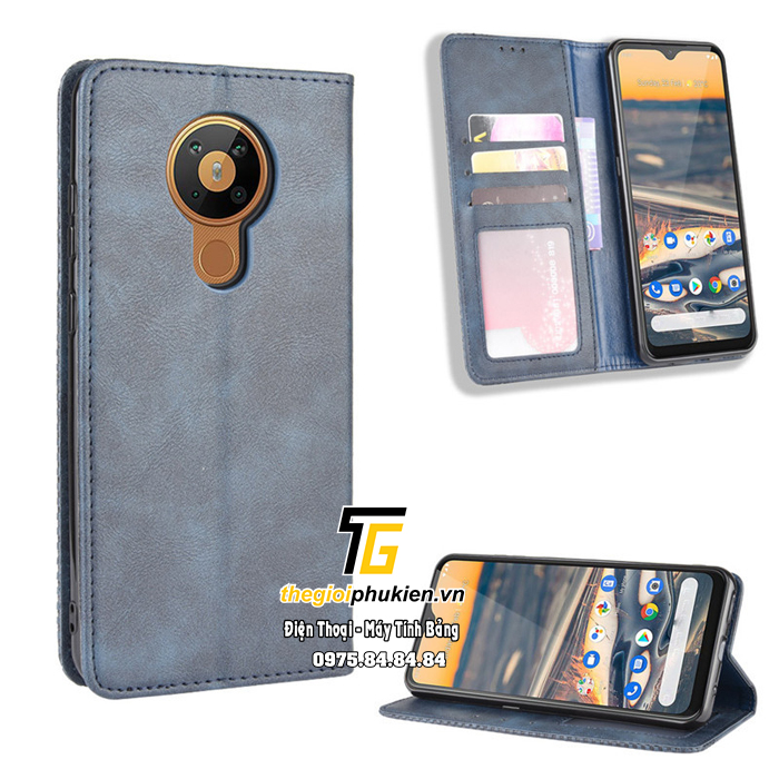 Bao da Nokia 5.3 dạng ví Luxury Leather