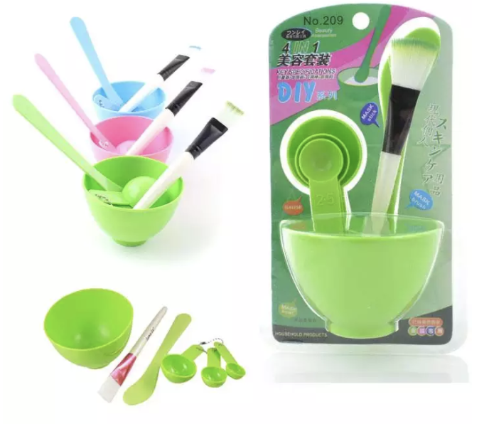 [HCM]Bộ Chén Cọ Trộn Đắp Mặt Nạ 6 Món Dụng Cụ Trộn Mặt Na