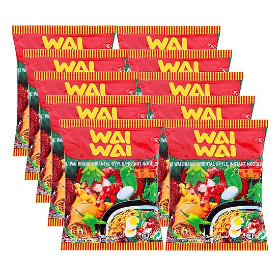 1 Thùng mì tôm ( mì ăn liền ) Thái Lan WAI WAI ( 30 gói )