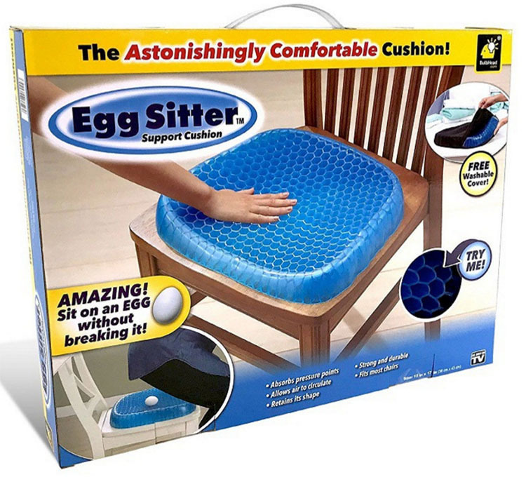 Multi-Function Black Technology Egg Cushion Home Car Office Breathable Cool Gel Seat Cushion Breathable Cool