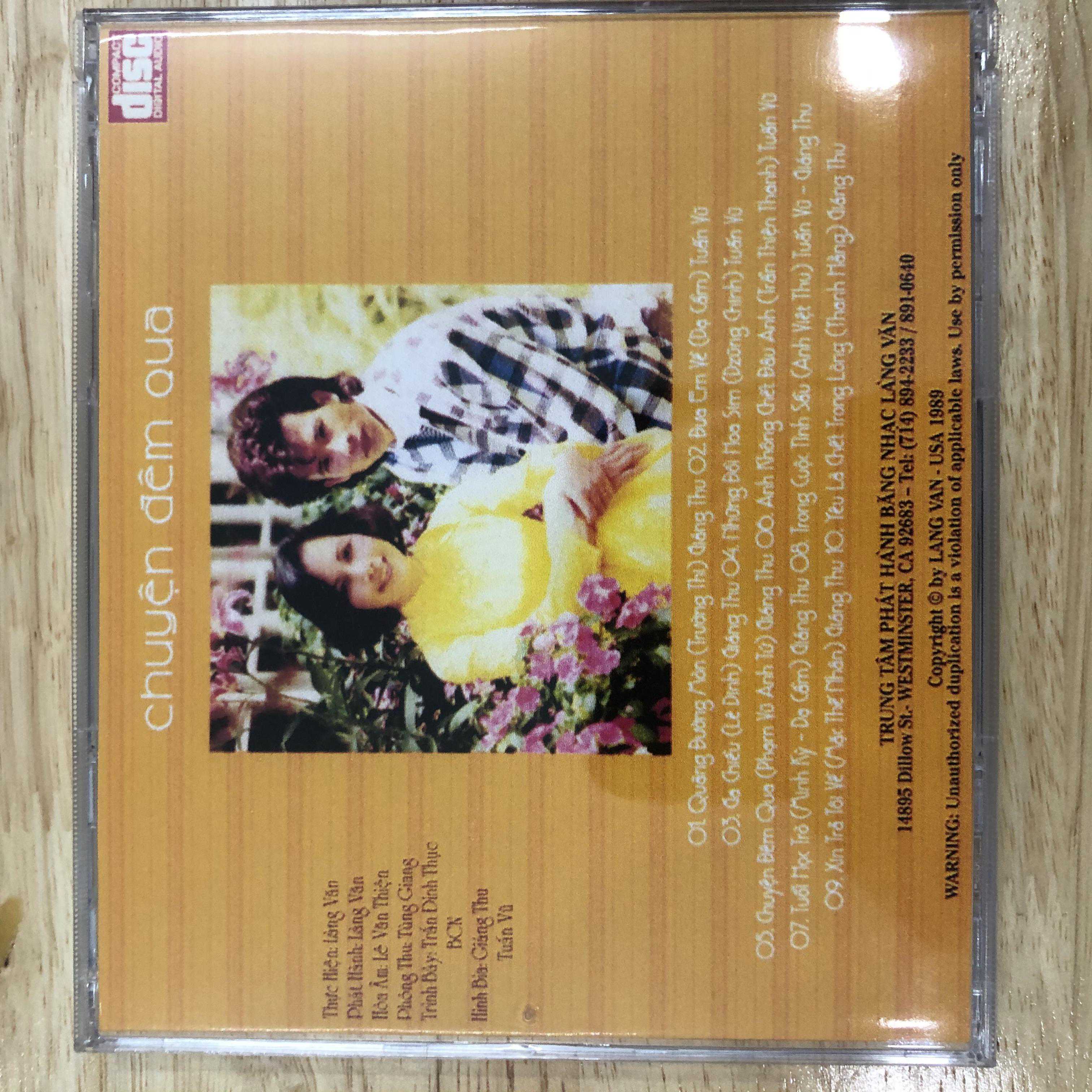 [HCM]CD Chuyện Đêm Qua - Giáng Hồng Tuấn Vũ - Làng Văn CD