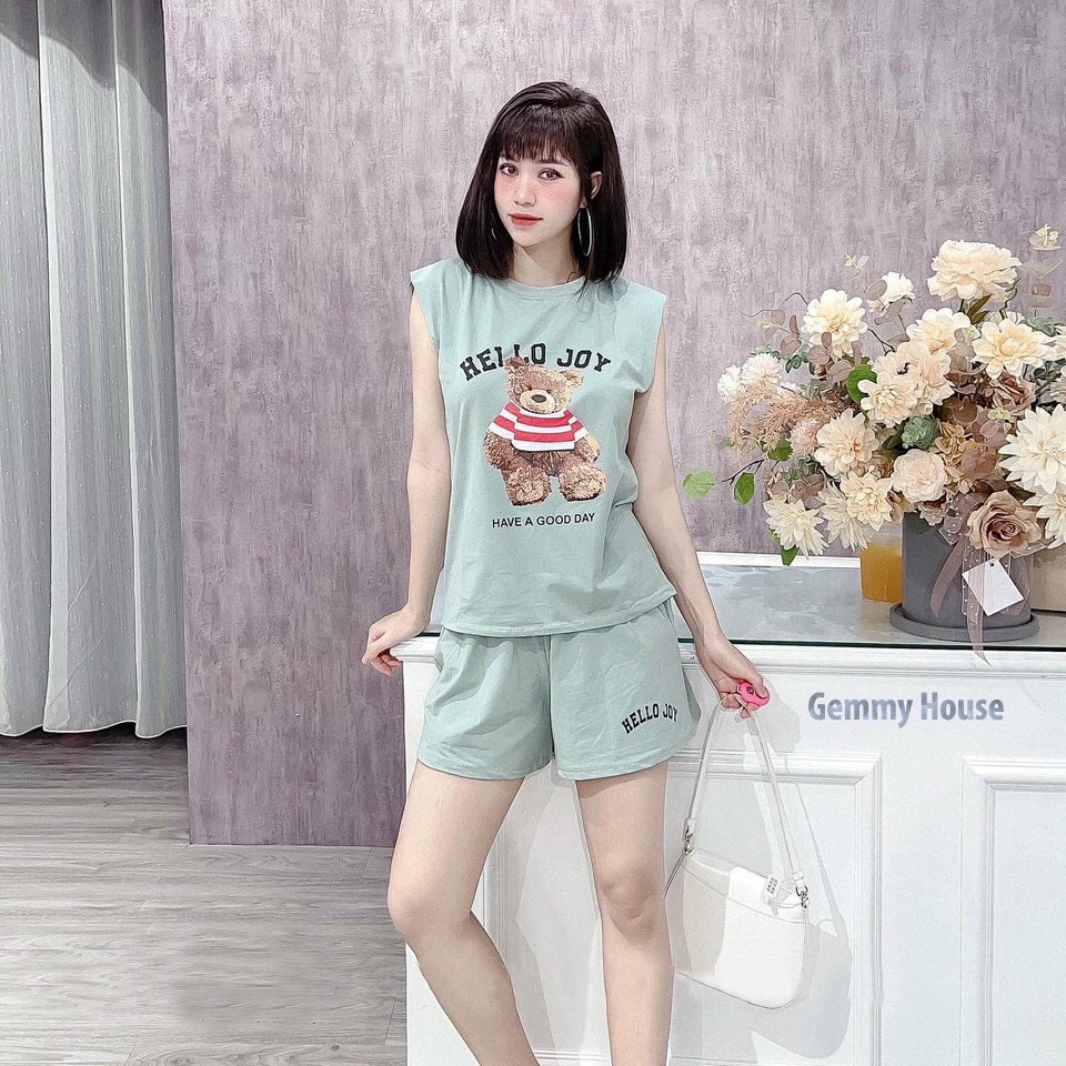 [FREESHIP TOÀN QUỐC] Đồ Bộ Mặc Nhà In Gấu Siêu Xinh TP