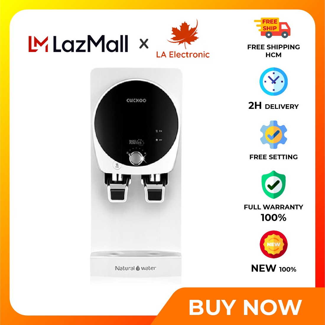 KN501HW - Máy lọc nước nóng lạnh Nano Cuckoo CP-KN501HW - Miễn phí vận chuyển HCM - Thiết kế mỏng và thời trang Hệ thống lọc Nano tiên tiến Tính năng khóa trẻ em an toàn