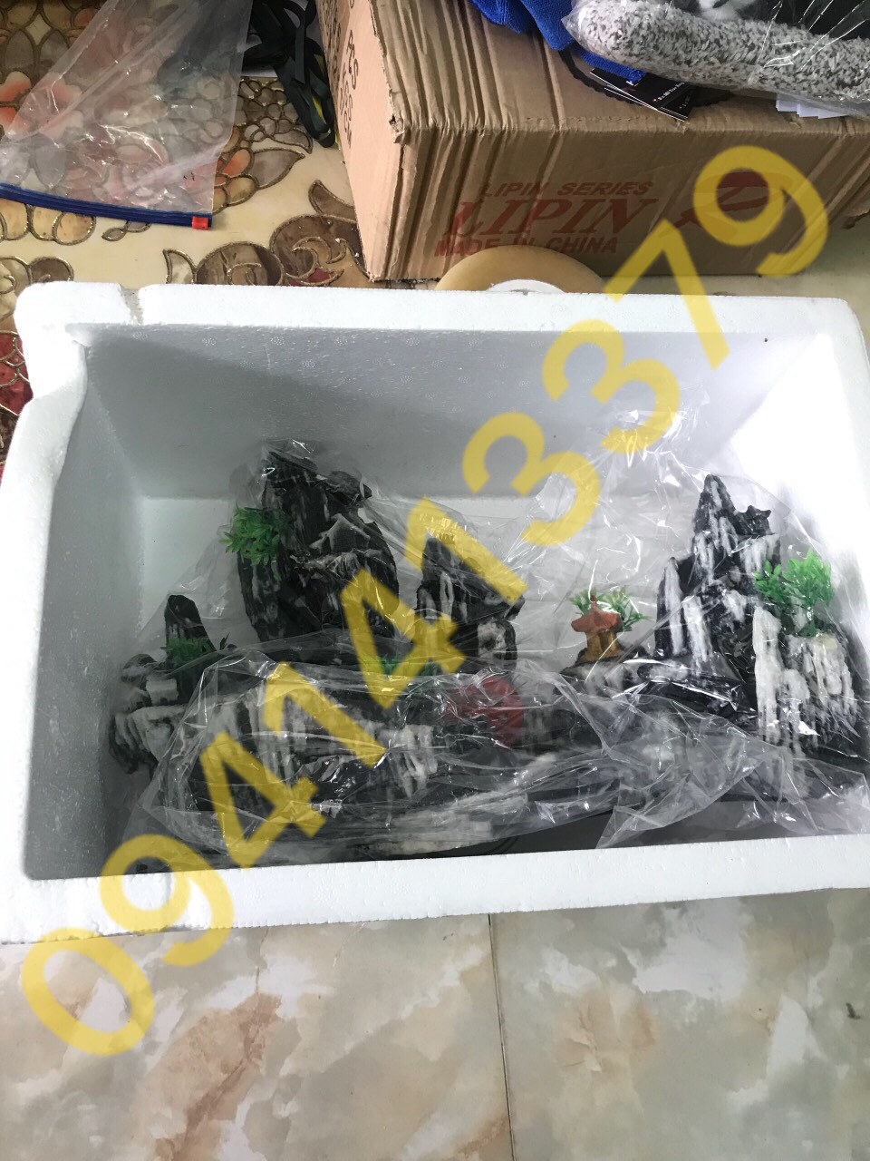 Mô Hình Núi - Hòn non Bộ - Trang Trí Bể cá (Mẫu 31)