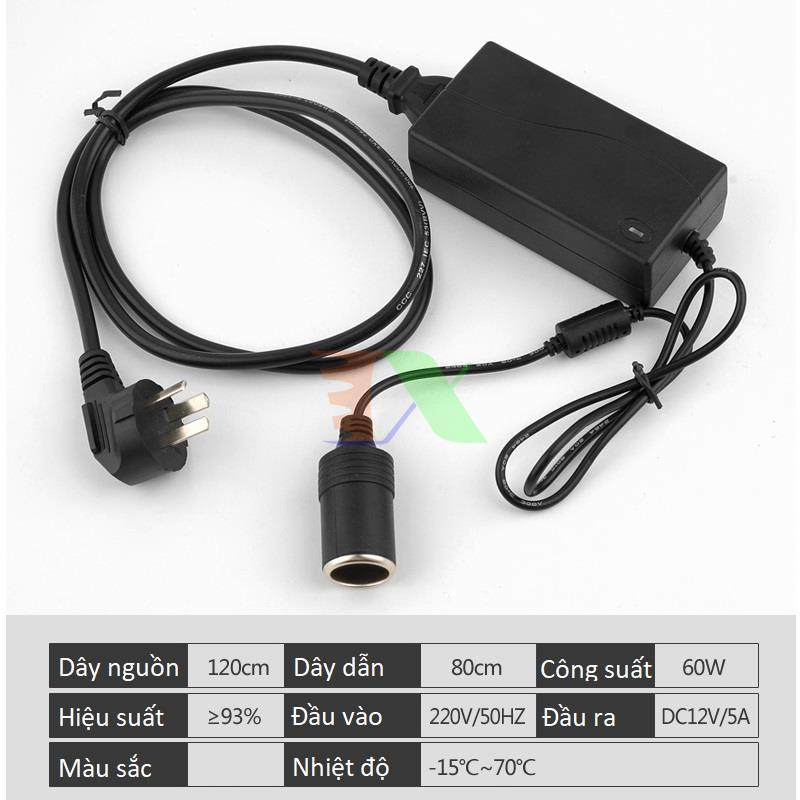 Bộ chuyển đổi nguồn từ điện nhà 220v sang 12V