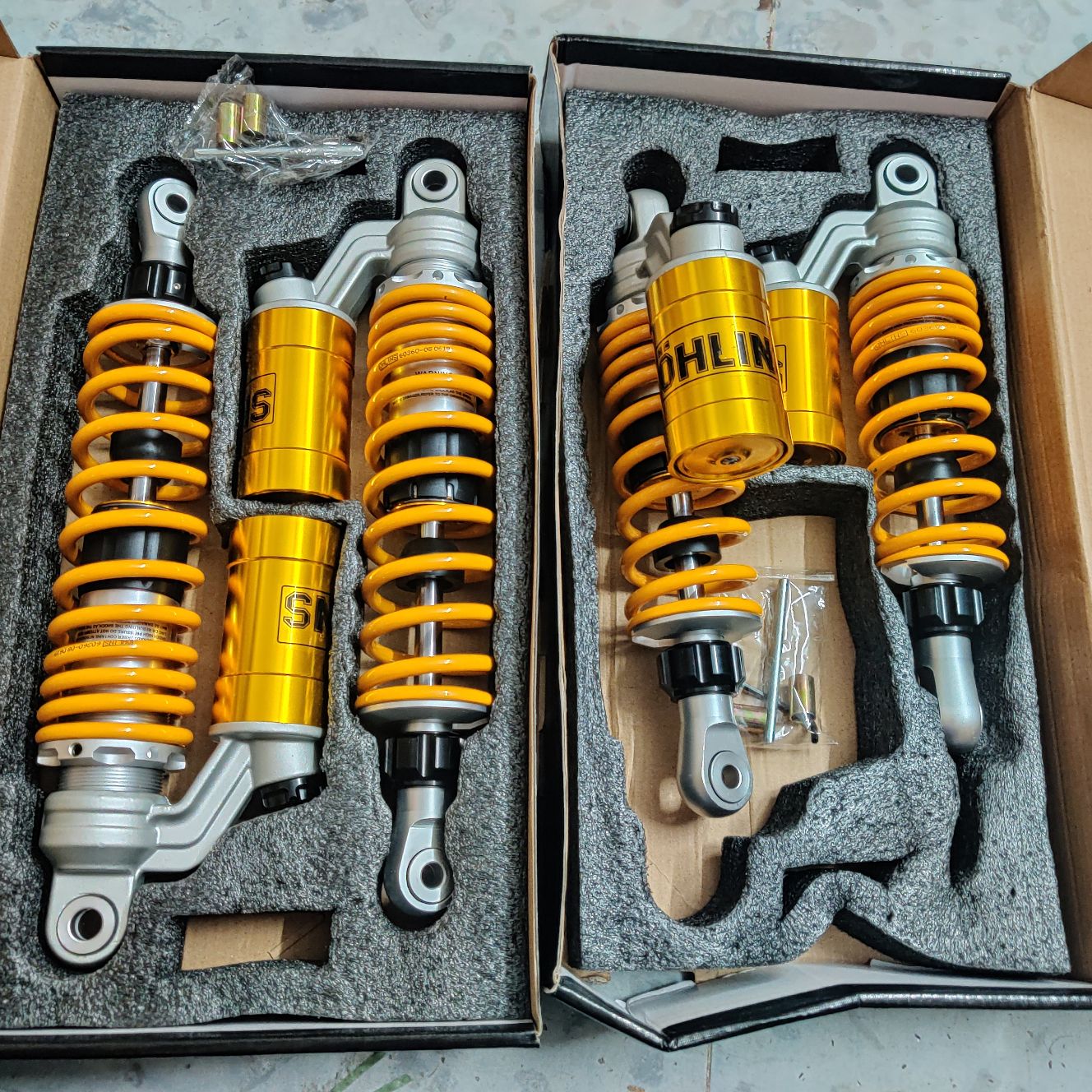 [HCM]Phuộc OHLINS bình dầu gắn Dr Wave CUP AXELO ELEGANT SUVIVA BLADE WIN