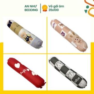 Vỏ gối ôm cotton poly 35x100cm An Như Bedding