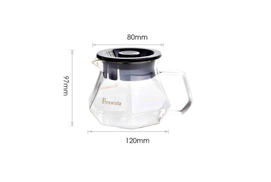 Bình chứa cà phê Server Brewista X-series 400ml - Gilded Border
