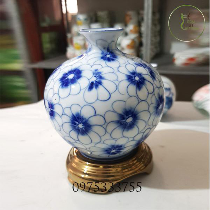 Bình Hút Tài Lộc Gốm Sứ Bát Tràng
