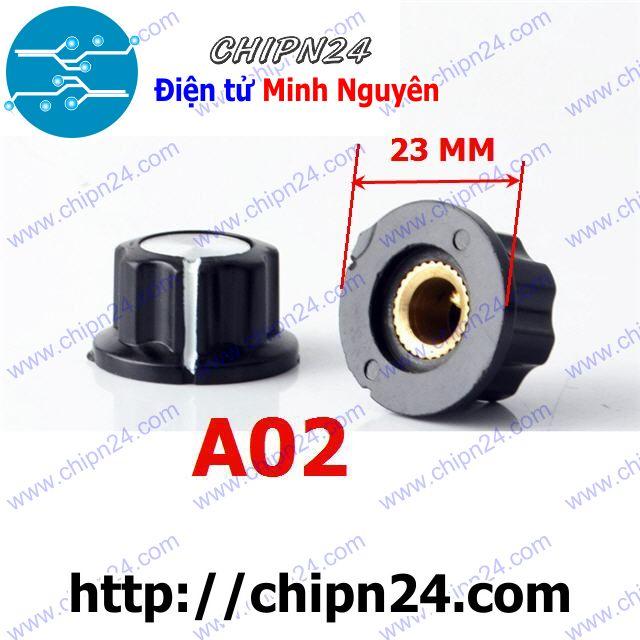 [2 cái] (F38) Nắp chụp Biến trở A02-23mm (Dùng cho Biến trở 2W WTH118 Tocos)