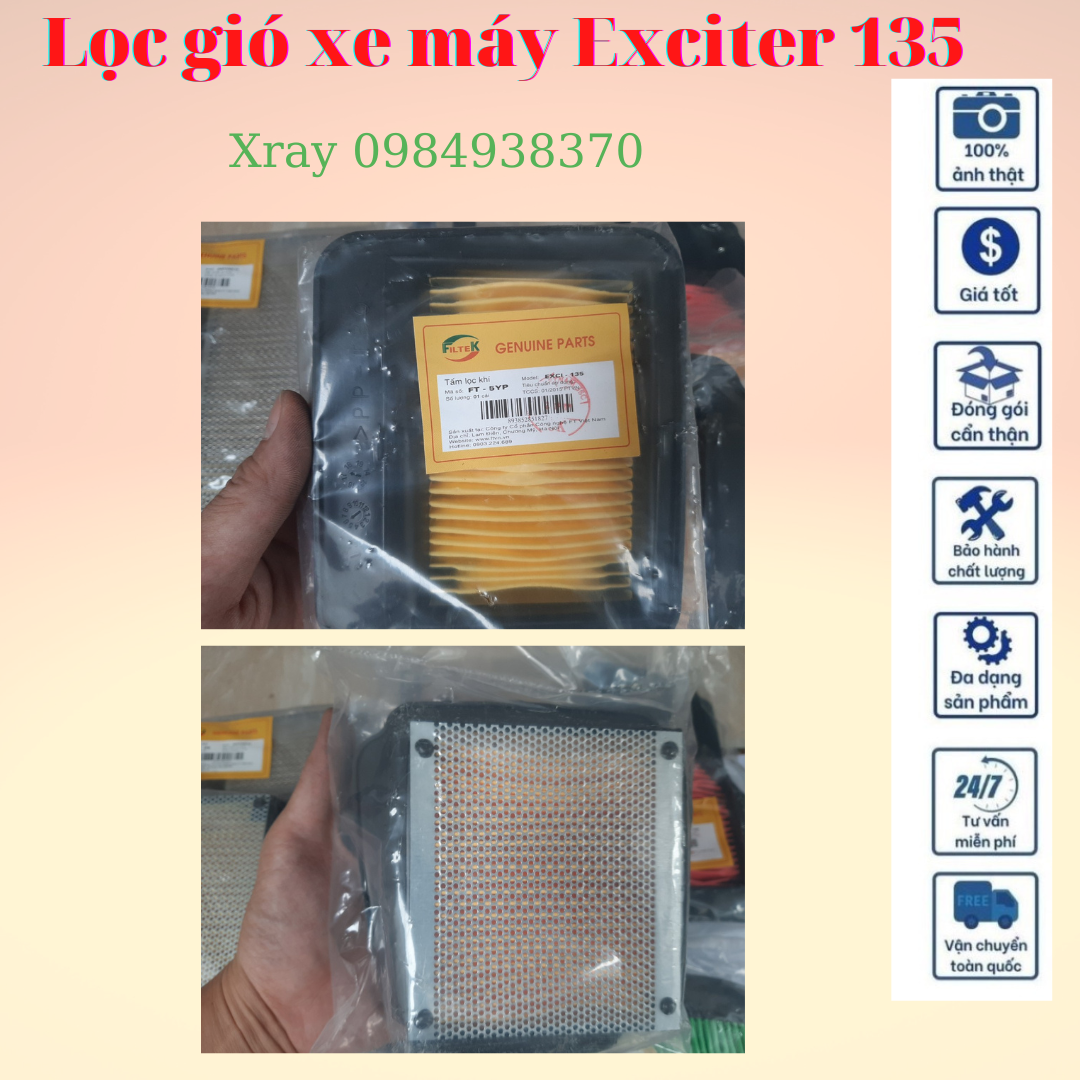 Lọc Gió Exciter 135, 150 Yamaha