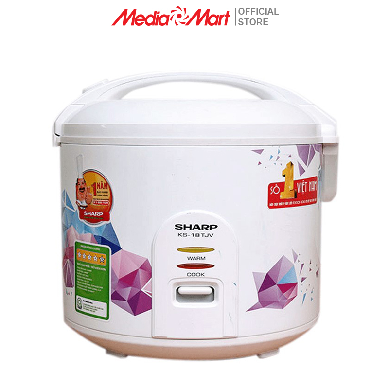 Nồi cơm điện cơ 1,8l sharp ks-18tjv