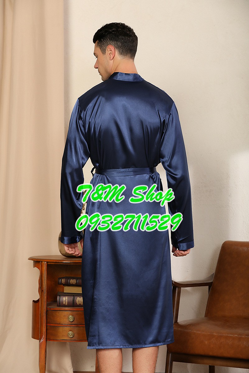 [60KG - 85KG] ÁO CHOÀNG NAM, ÁO CHOÀNG TẮM, ÁO CHOÀNG NGỦ PHI LỤA