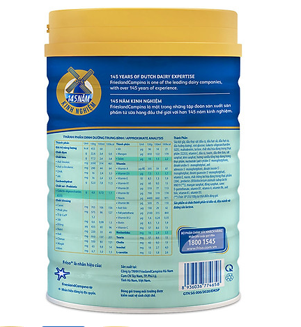 [HCM]Sữa Bột Friso Gold 4 850g (Dành Cho Trẻ Từ 2 - 6 Tuổi)
