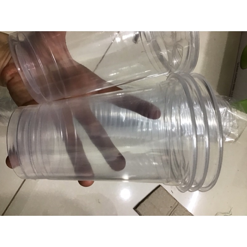 Cốc nhựa dùng 1 lần 500ml kèm nắp