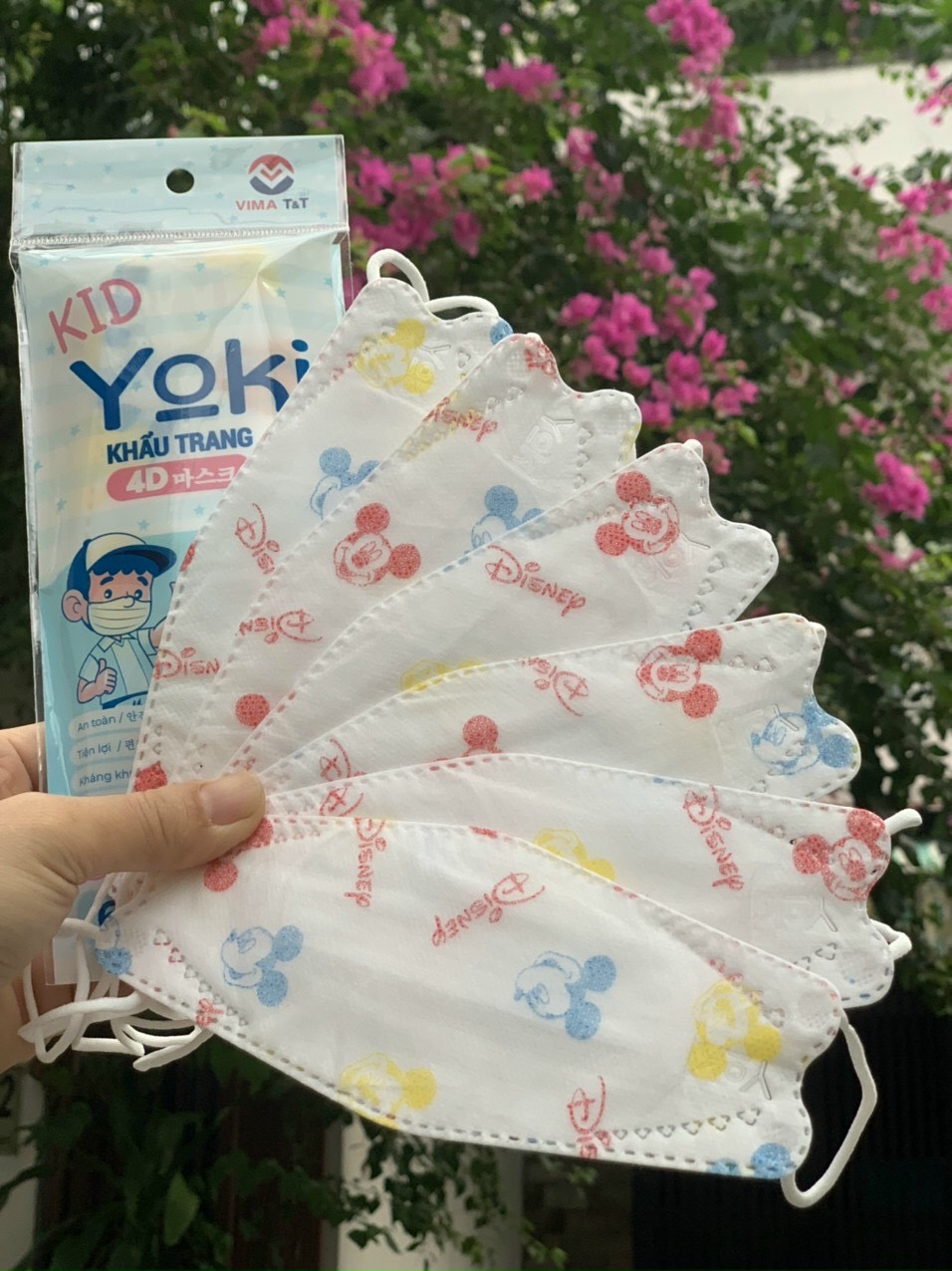Khẩu trang trẻ em Yoki cao cấp bịch 6 cái