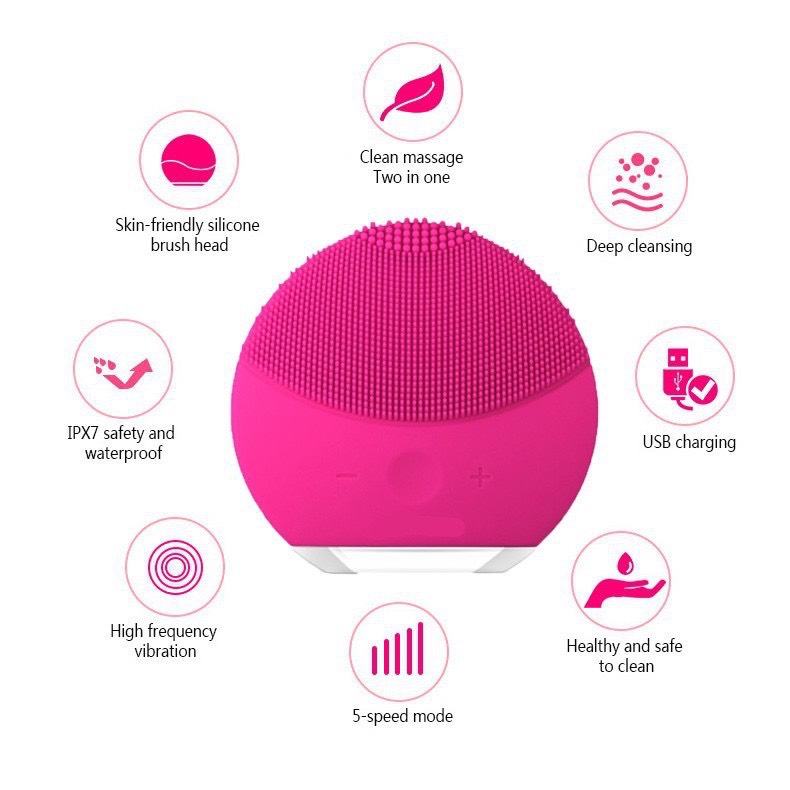 Máy rửa mặt massage mặt Forever Lina