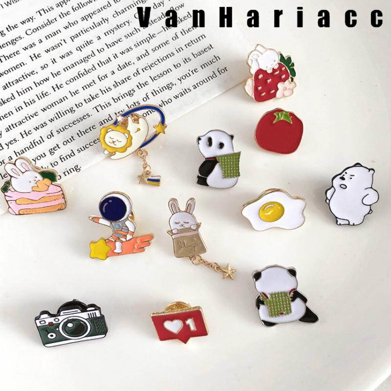 Metallic Cute Cartoon Style Brooch