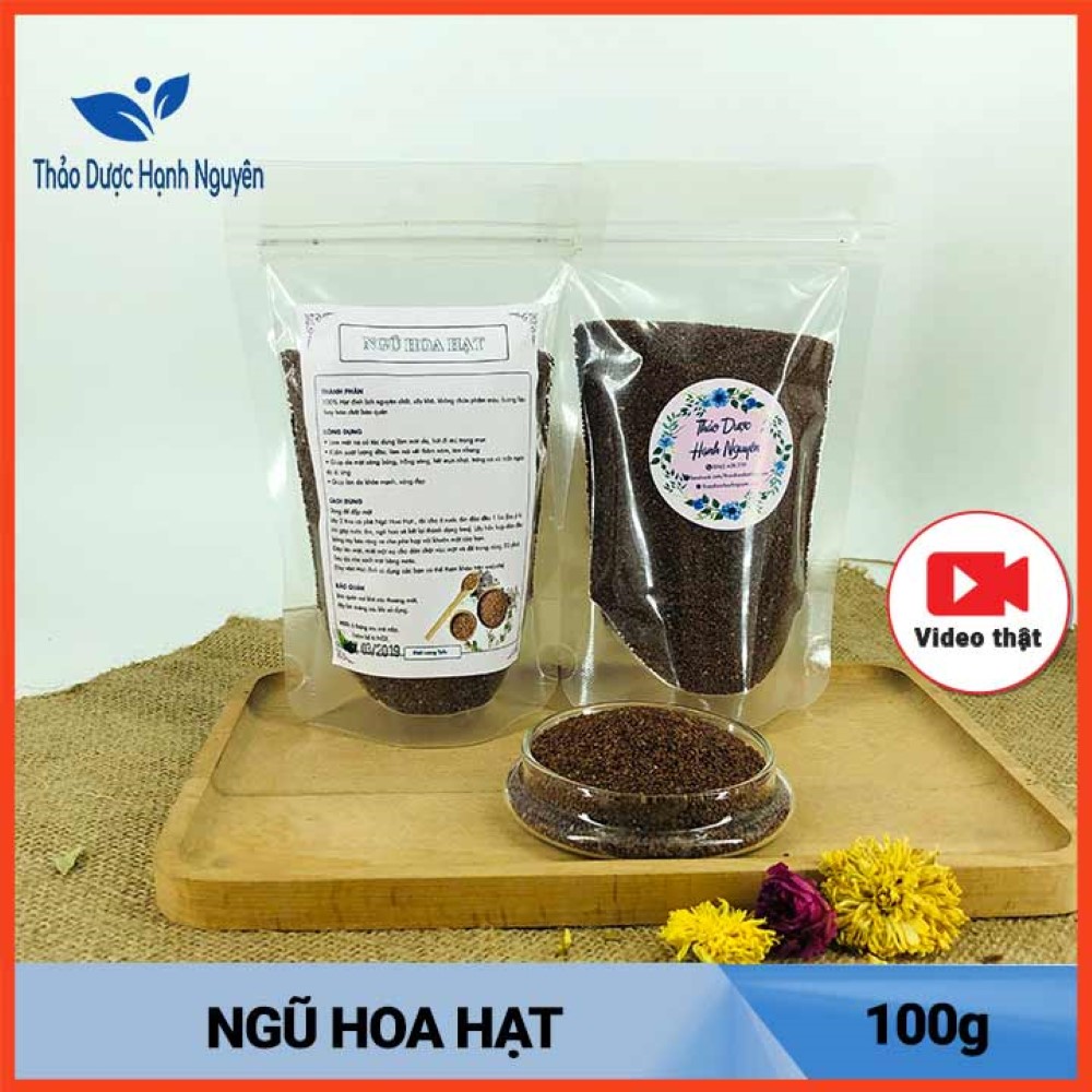 Hạt đình lịch đắp mặt hút mụn hiệu quả 100g - thảo dược hạnh nguyên