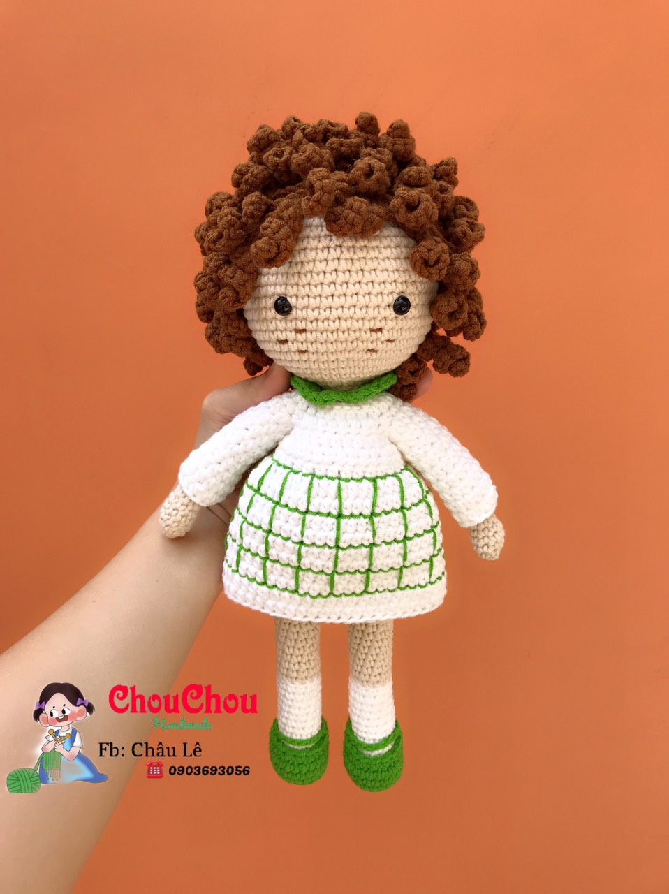 [HCM]Búp bê len nhồi bông handmade