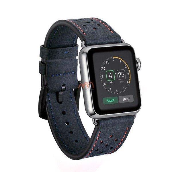 Dây da bấm lổ Apple Watch seri 1 2 3 4 5