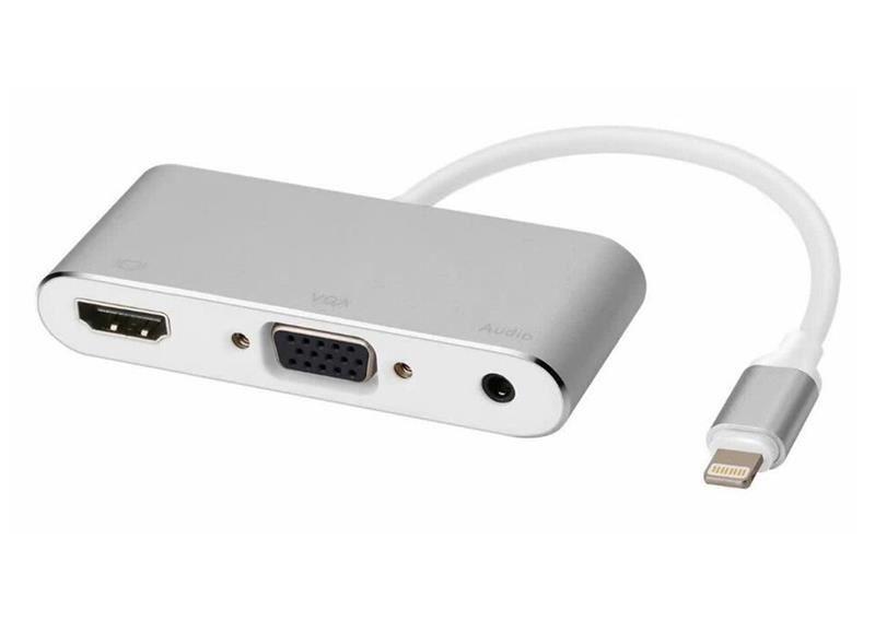 Cáp Chuyển Lightning Ra Hdmi Và Vga Có Cổng Audio chất lượng cao