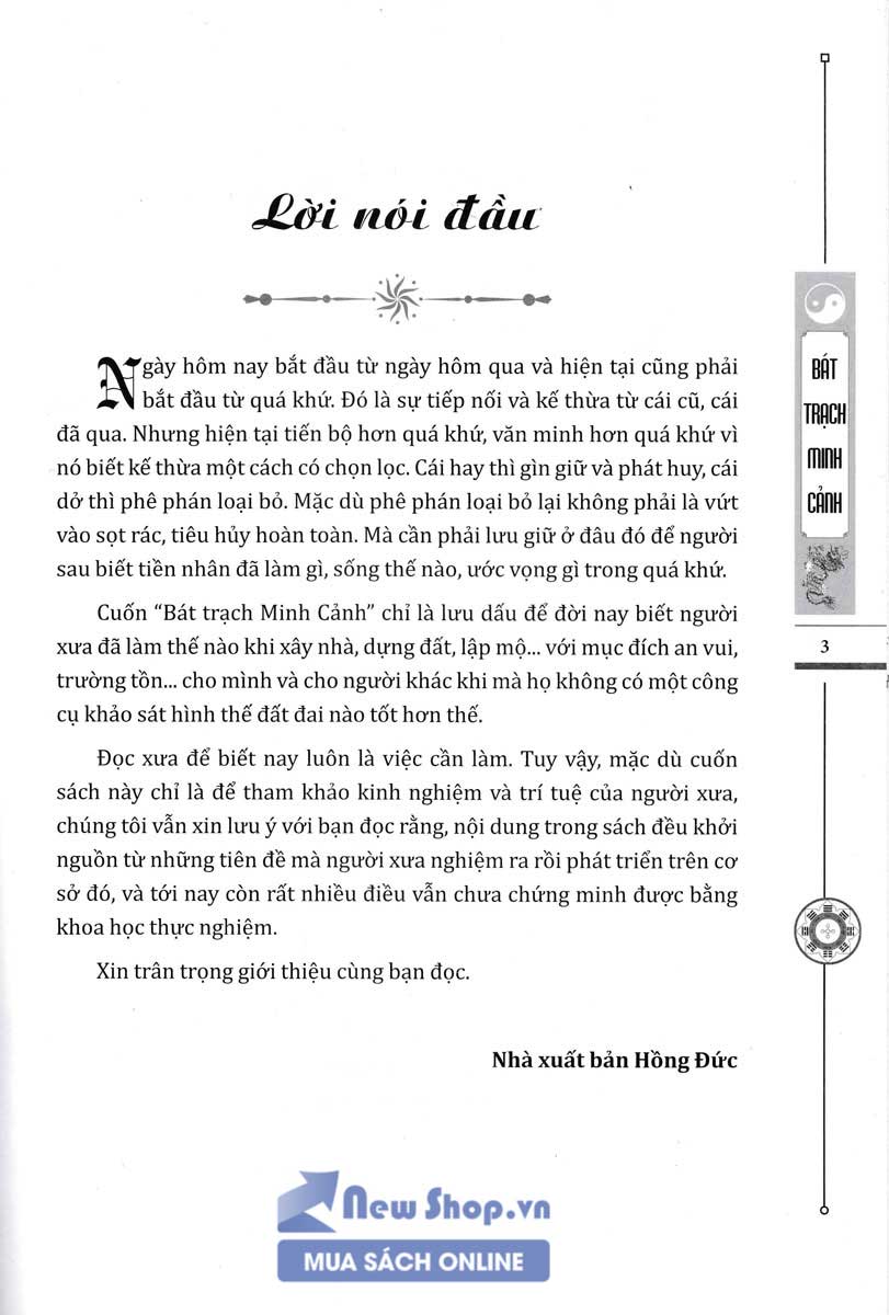 Sách Bát Trạch Minh Cảnh (Bìa Cứng) - Newshop