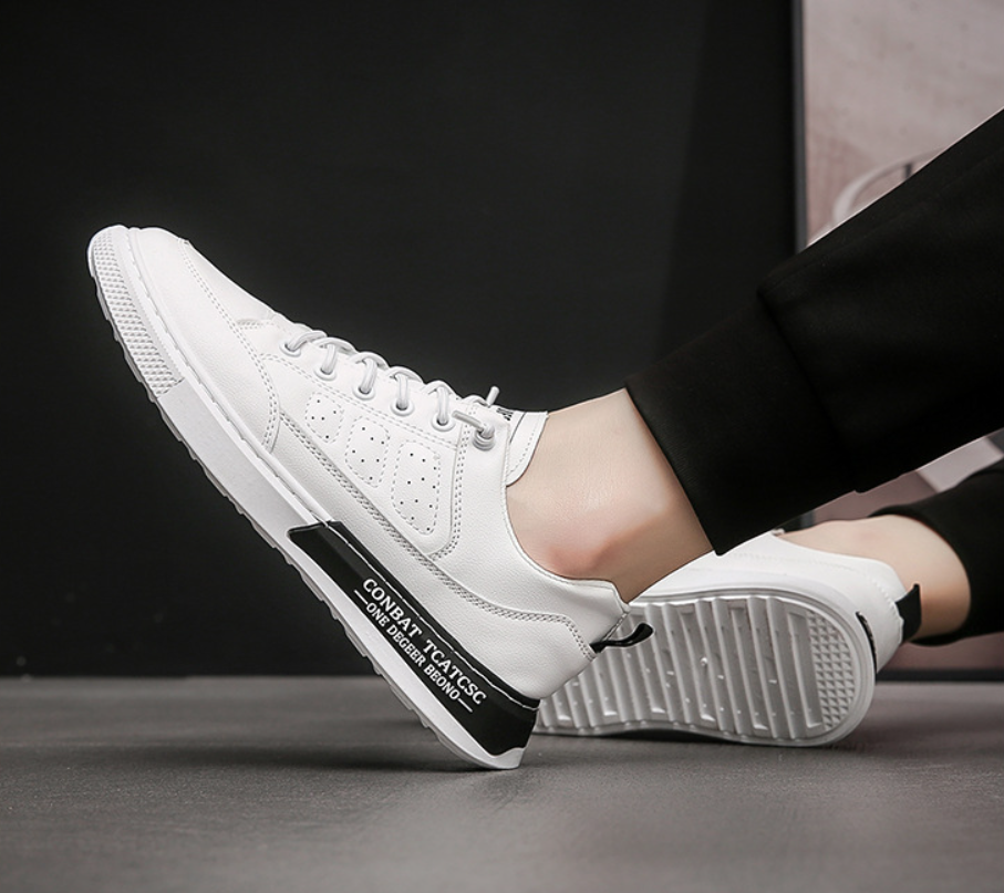 Giày Da Nam, Giày Sneaker Nam Cao Cấp Da Mềm Mại 2023