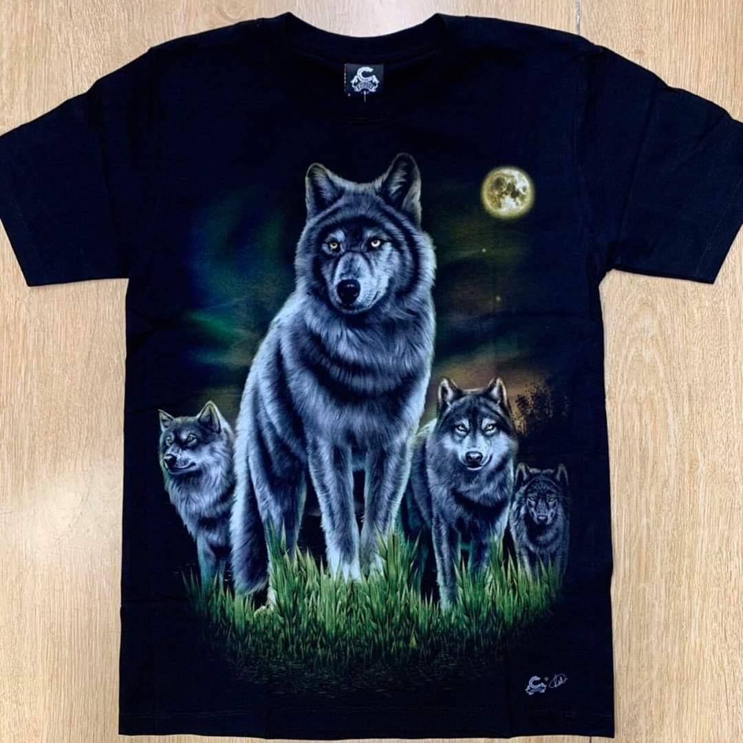 Áo thun nam body in hình 3D 4 CHÚ CHÓ SÓI độc đẹp, thiết kế thời trang, vải dày mịn mát