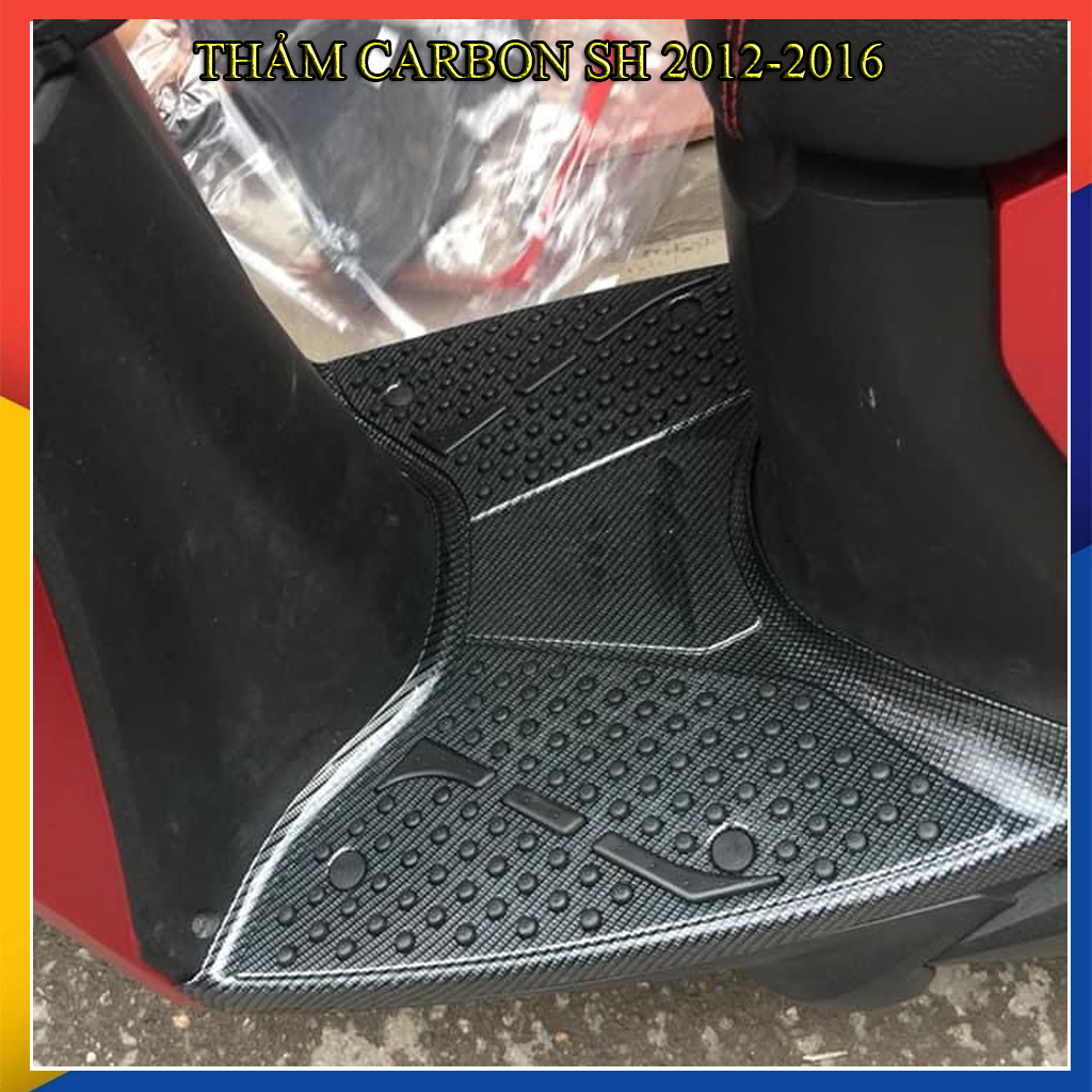 THẢM ĐỂ CHÂN CARBON XE SH 2012-2016  VIỆT NAM ( HÀNG ARTISTAR)