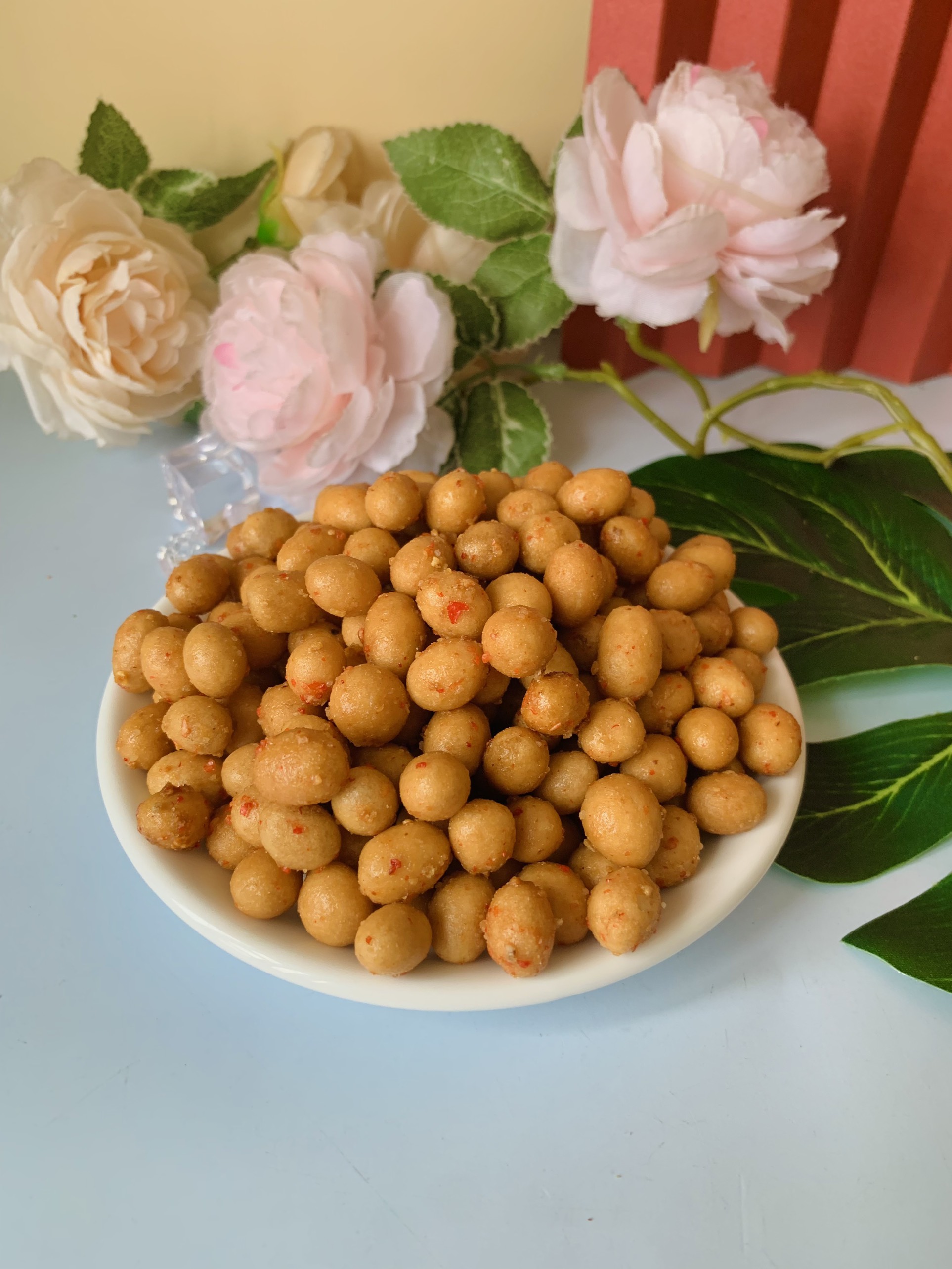 500G Đậu phộng Da Cá Rang Tỏi Ớt Bò Đội Nón