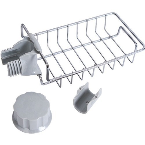 Khay inox gắn vòi nước đựng đồ rửa chén