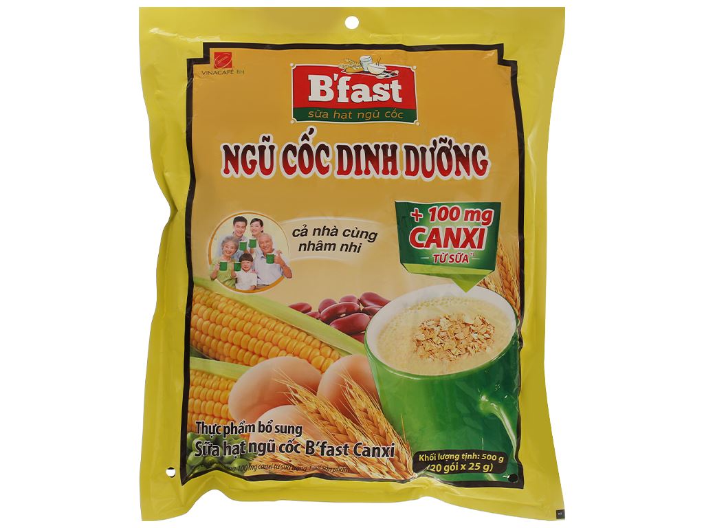 Ngũ cốc dinh dưỡng Vinacafe B Fast - HSD: 02/2025