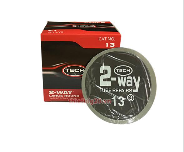 Hộp 20 miếng vá săm ô tô, xe máy Tech 13 (Tròn, 80mm)