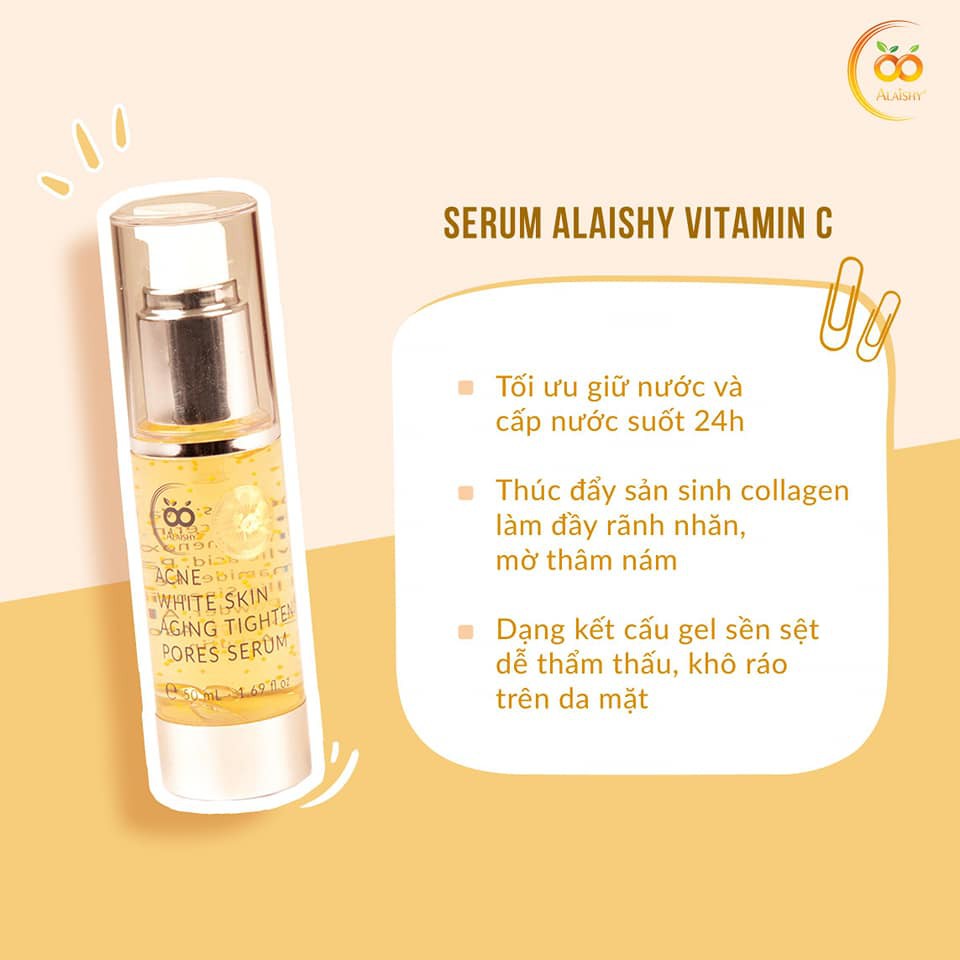 SERUM ALAISHY VITAMIN C [ mẫu mới 2021 và mẫu 2020 ][ cam kết chính hãng 100% ]