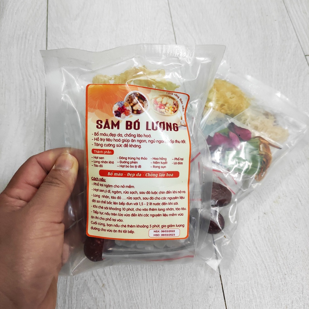 Set chè sâm bổ lượng 11 vị nặng 100gr