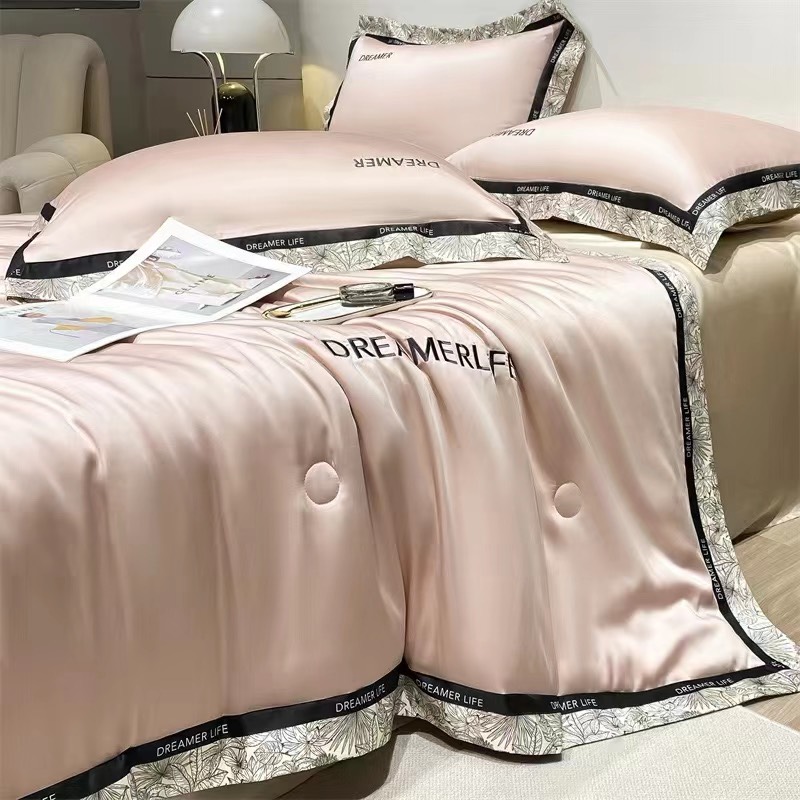 (❤GIÁ CỰC RẺ ) Set Chăn Ga Gối Phi Lụa DREAMERLIVE Mix Màu Ga Cao Cấp 4 Món